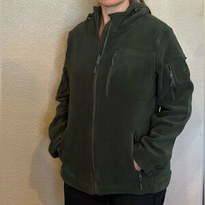 Women's Baerskin Green tactical heavy fleece jacket